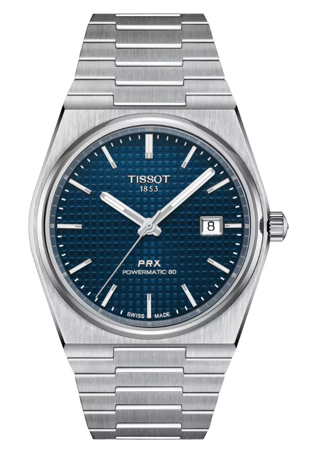 Tissot PRX 35mm com quadrados