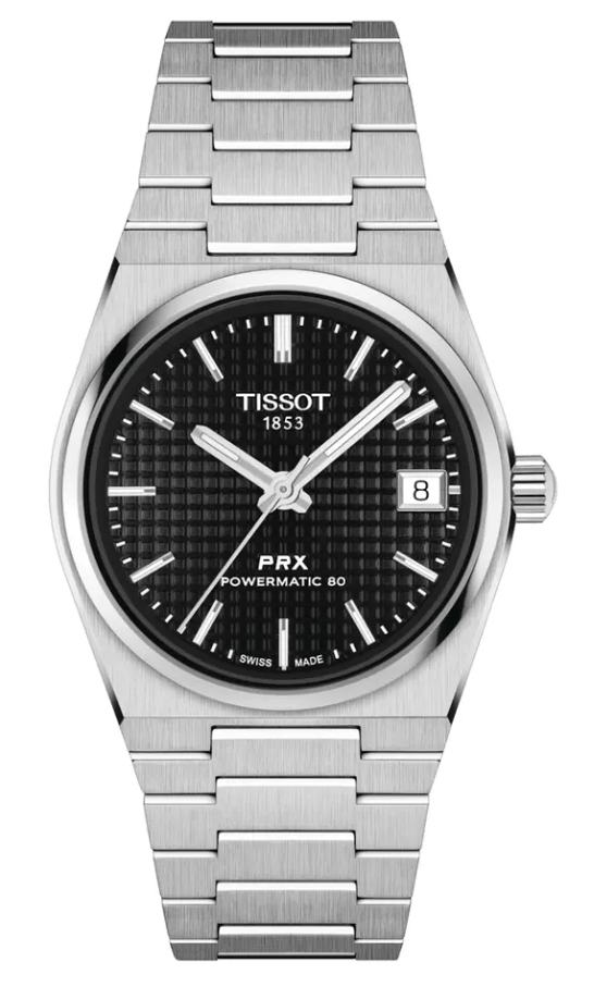 Tissot PRX 35mm com quadrados