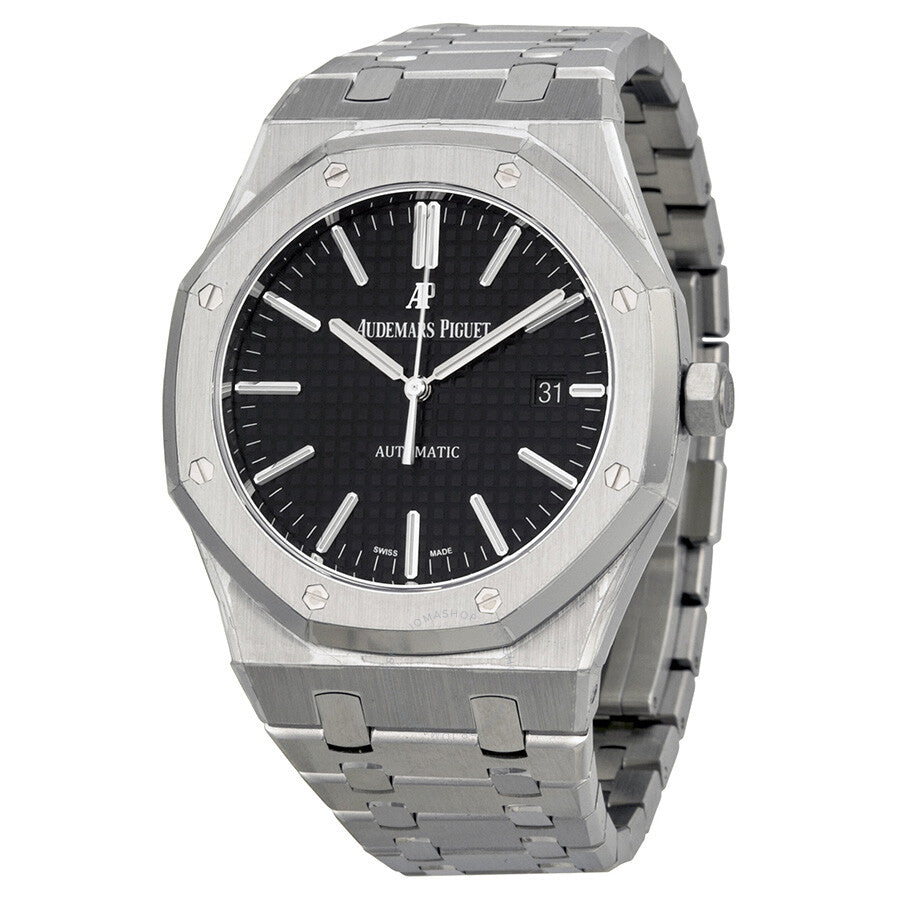 Relógio Audemars Piguet Royal Oak para homem com mostrador prateado e aço 15300