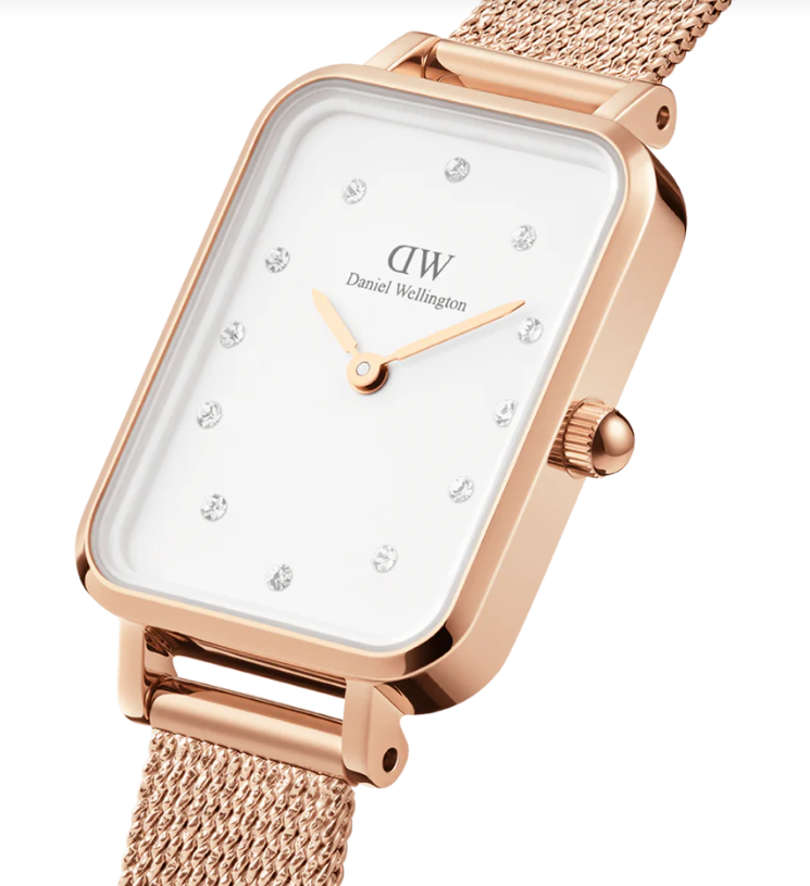 Relógio Daniel Wellington Quadro banhado a ouro em aço inoxidável (316L)