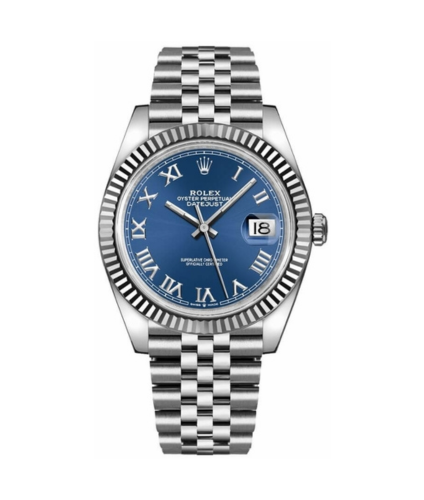 Rolex Oyster Perpetual com acabamento prateado